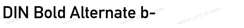 DIN Bold Alternate b字体转换